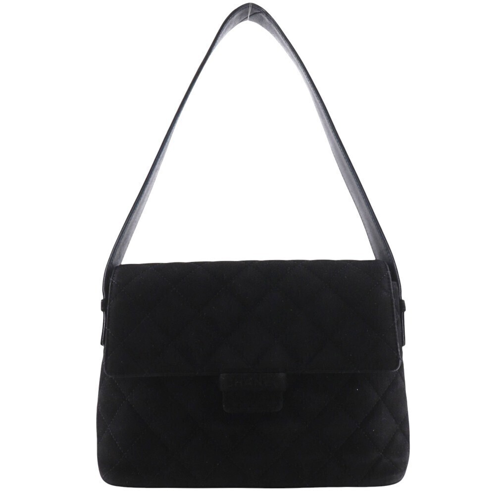Chanel Vintage Flap Quilted Suede Medium